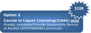 Course in Liquor Licensing Only