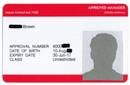 Approved Manager ID card