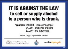 It is against the law to sell or supply alcohol to a person who is drunk (penalties)